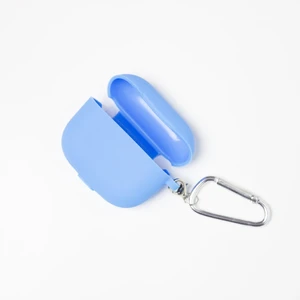 Силиконовый чехол с карабином iLoungeMax TPU Case Blue для AirPods 3 - Фото 2