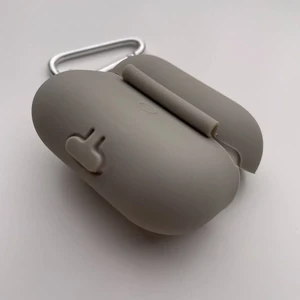 Чохол з карабіном iLoungeMax TPU Case Gray для AirPods Pro - Фото 4