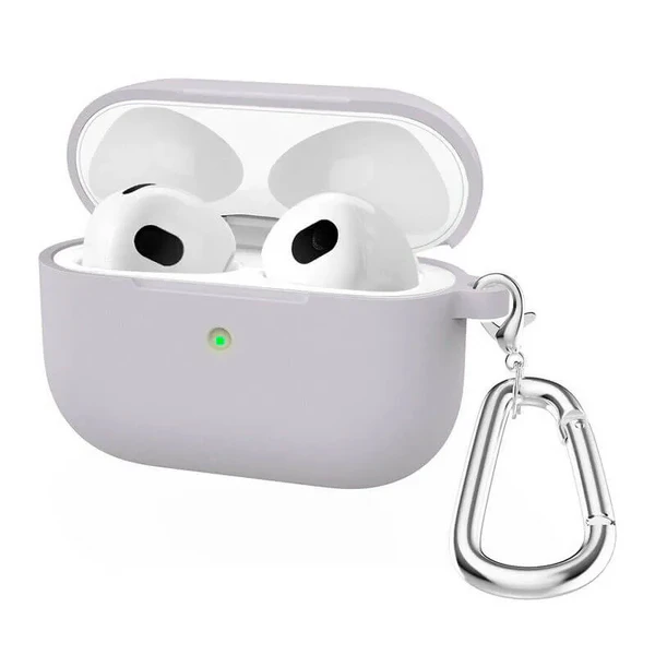 Силіконовий чохол з карабіном iLoungeMax TPU Case Lavender для AirPods 3 в Івано-Франківську