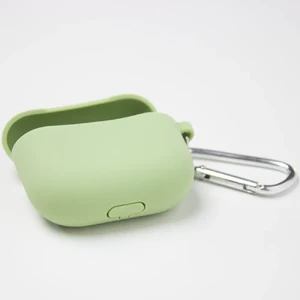 Силіконовий чохол з карабіном iLoungeMax TPU Case Mint Green для AirPods 3 - Фото 2