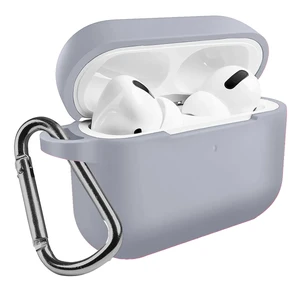 Чохол із карабіном iLoungeMax TPU Case Lavender Grey для AirPods Pro  - Фото 1