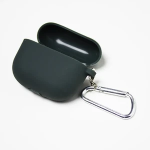 Силіконовий чохол з карабіном iLoungeMax TPU Case Olive Green для AirPods 3 - Фото 2