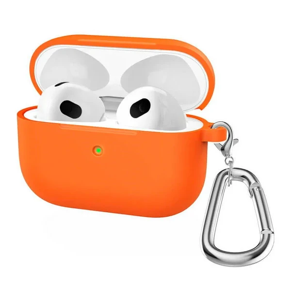 Силіконовий чохол з карабіном iLoungeMax TPU Case orange для AirPods 3 в Сумах