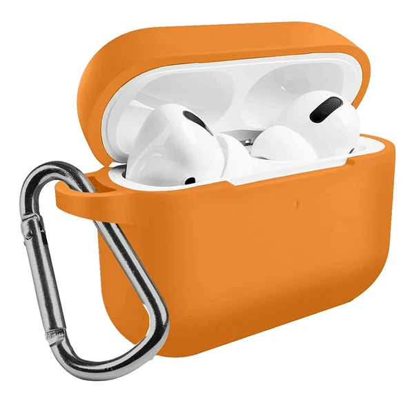 Чехол с карабином iLoungeMax TPU Case Orange для AirPods Pro