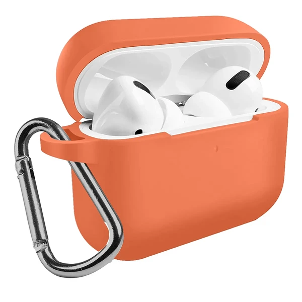 Чехол с карабином iLoungeMax TPU Case Peach для AirPods Pro
