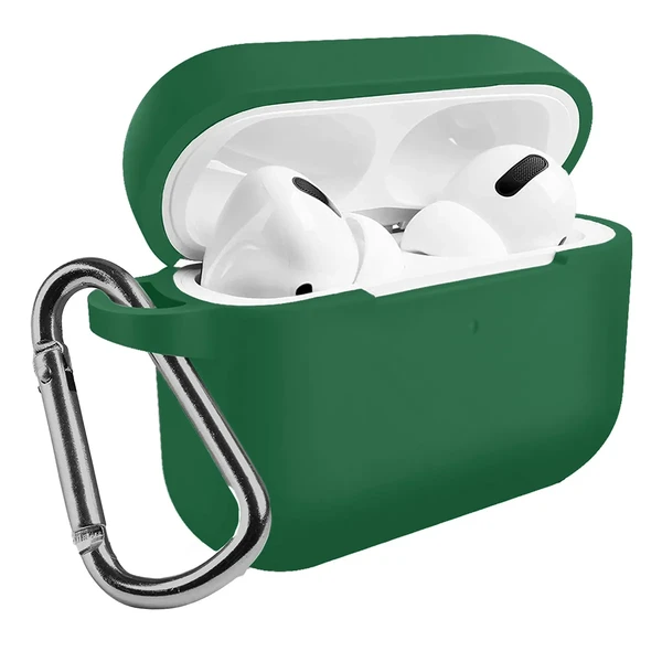 Чохол із карабіном iLoungeMax TPU Case Pine Green для AirPods Pro у Дніпрі