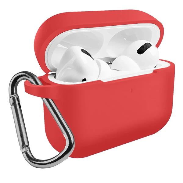 Чохол із карабіном iLoungeMax TPU Case Rose Red для AirPods Pro у Дніпрі