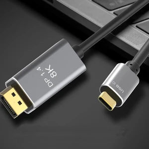 Кабель-переходник для монитора iLoungeMax USB Type-C to DisplayPort 1.4 8K 60Hz with USB-C PD 2м - Фото 3