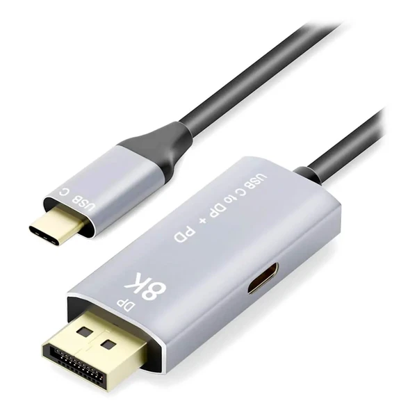 Кабель-перехідник для монітора iLoungeMax USB Type-C to DisplayPort 1.4 8K 60Hz with USB-C PD 3м у Луцьку