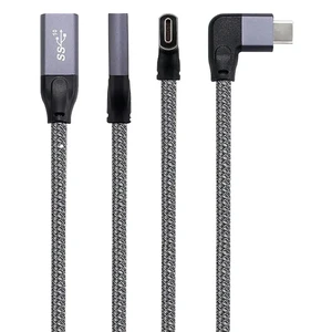 Угловой удлинительный кабель iLoungeMax USB Type-C USB-C 3.1 10Gbp/s 90° 1.5м для MacBook | iPad - Фото 2