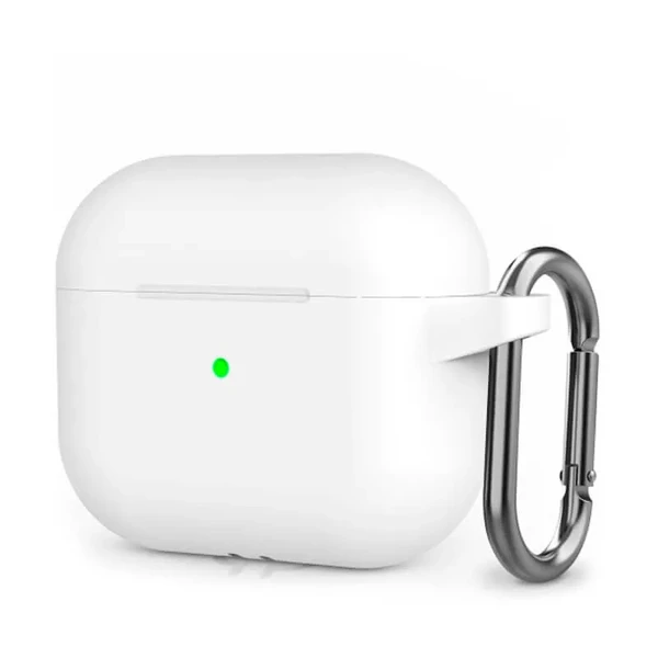 Силіконовий чохол з карабіном iLoungeMax White для AirPods 3 в Сумах