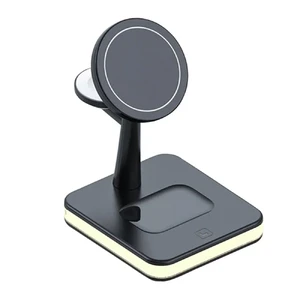 Бездротовий зарядний пристрій iLoungeMax Wireless Charger 4 in 1 Black для iPhone | Apple Watch | AirPods - Фото 2
