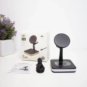 Бездротовий зарядний пристрій iLoungeMax Wireless Charger 4 in 1 Black для iPhone | Apple Watch | AirPods - Фото 9