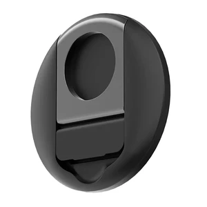 Держатель подставка MagSafe для iPhone на MacBook, превращает iPhone в веб-камеру, с кольцом (попсокетом) на палец | iLoungeMax Camera Mount Black - Фото 3