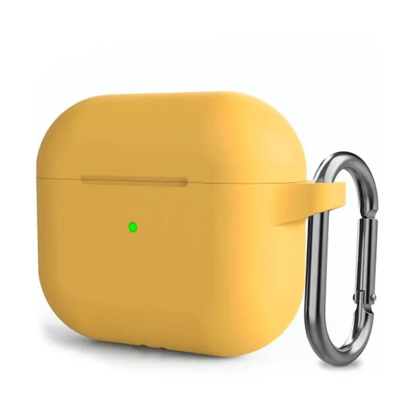 Силіконовий чохол з карабіном iLoungeMax Yellow для AirPods 3 в Сумах