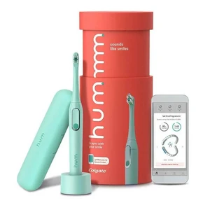 Умная электрическая зубная щетка Colgate Hum Smart Battery Toothbrush Kit Green - Фото 4