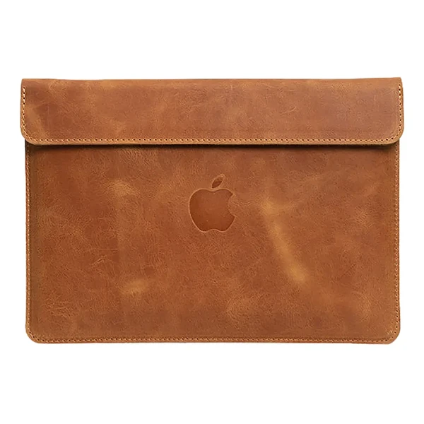 Шкіряний чохол-конверт INCARNE Klouz Коньяк для MacBook Air 13" M3 | M2 | M1 (2024-2018)