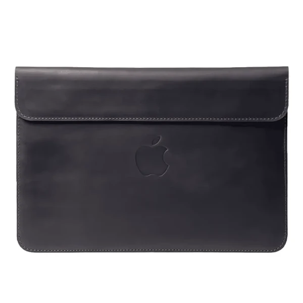 Шкіряний чохол-конверт INCARNE Klouz Сірий для MacBook Air 13" M3 | M2 | M1 (2024-2018)