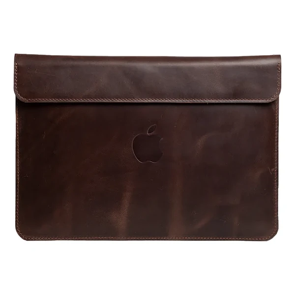 Шкіряний чохол-конверт INCARNE Klouz Коричневий для MacBook Air 13" M3 | M2 | M1 (2024-2018)