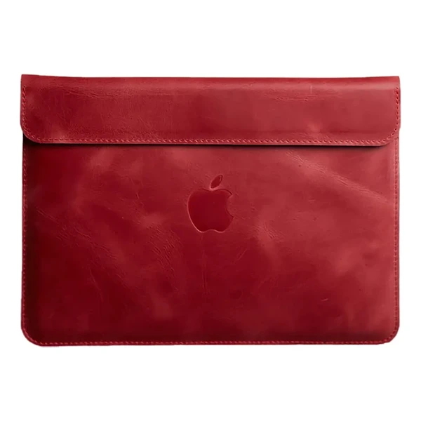 Шкіряний чохол-конверт INCARNE Klouz Червоний для MacBook Air 13" M3 | M2 | M1 (2024-2018)