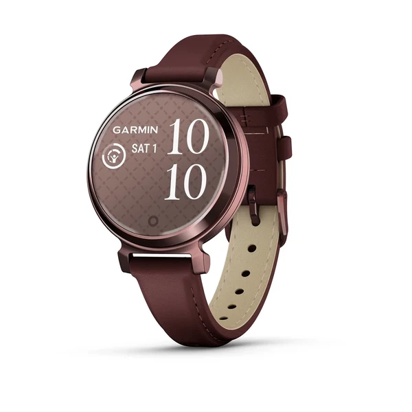 Смарт-годинник Garmin Lily 2 Classic Dark Bronze з шкіряним ремінцем Mulberry Leather Band