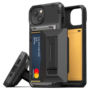 Протиударний чохол-гаманець з підставкою VRS Design Damda Glide Hybrid Black для iPhone 14