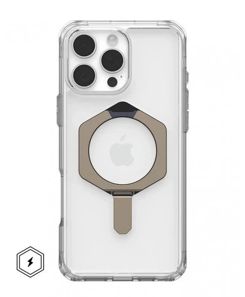 Прозорий білий чохол з підставкою Urban Armor Gear Plyo XTE Mag для iPhone 16 Pro Max