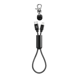 Зарядний кабель для iPhone 0.2м HyperDrive Keychain USB-C to Lightning