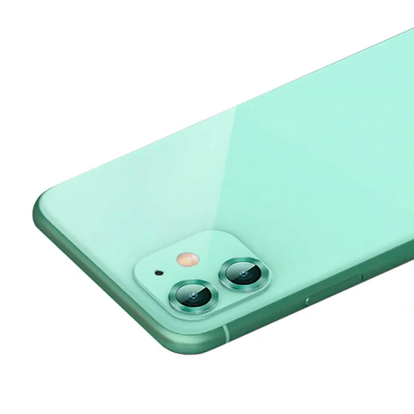 Захисне скло для камери iPhone 11 Baseus Alloy Protection Ring Lens Film Green