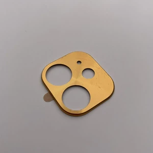 Желтая защитная рамка для камеры iPhone 11 iLoungeMax Metal Lens - Фото 2