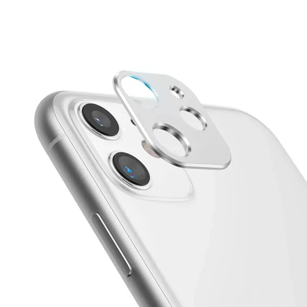 Белая защитная рамка для камеры iPhone 11 iLoungeMax Metal Lens
