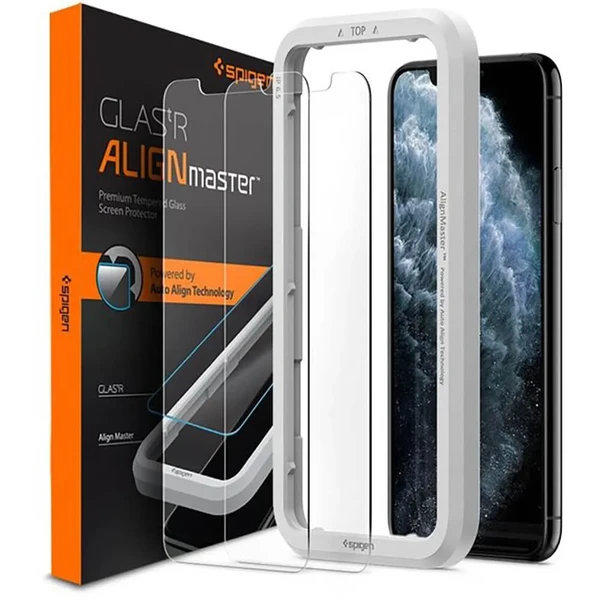Защитное стекло для iPhone 11 Pro Max | XS Max Spigen AlignMaster Glas.tR (2 Pack)