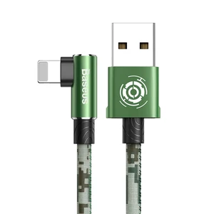 Зарядный кабель для iPhone 1м Baseus Camouflage USB to Lightning Cable Green