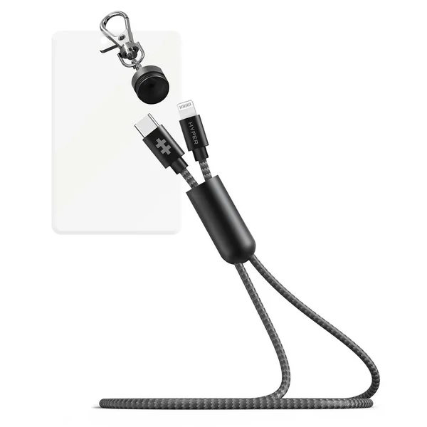 Зарядний кабель для iPhone 1м HyperDrive Lanyard USB-C to Lightning