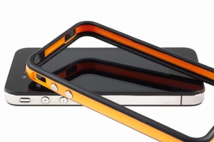 Двоколірний бампер iLoungeMax Apple для iPhone 4 | 4S Помаранчевий | чорний - Фото 2