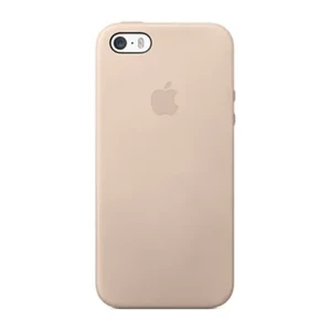 Оригінальний шкіряний чохол Apple Case для iPhone 5 | 5S | SE Beige (MF042) - Фото 2