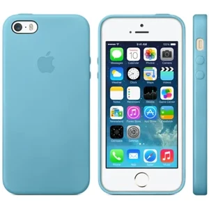 Оригінальний шкіряний чохол Apple Case для iPhone 5 | 5S | SE Blue (MF044) - Фото 5