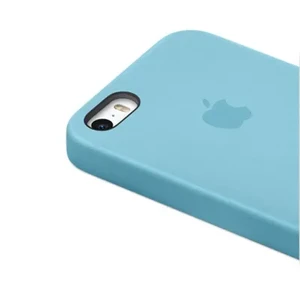 Оригінальний шкіряний чохол Apple Case для iPhone 5 | 5S | SE Blue (MF044) - Фото 3