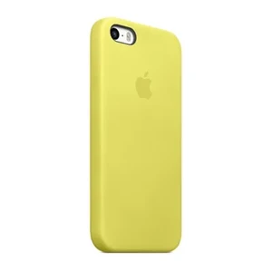 Оригінальний шкіряний чохол Apple Case для iPhone 5 | 5S | SE Yellow (MF043)