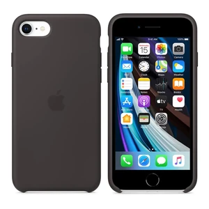 Черный силиконовый чехол Apple Silicone Case Black для iPhone SE 3 | SE 2 | 8 | 7 (MXYH2)