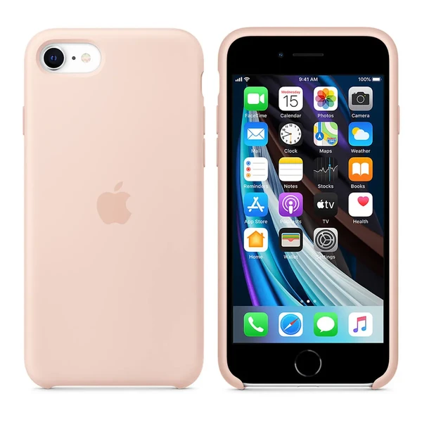 Силіконовий чохол Apple Silicone Case Pink Sand для iPhone SE 3 | SE 2 | 8 | 7 (MXYK2) в Чернівцях