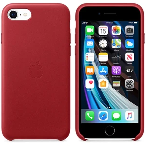 Кожаный чехол Apple Leather Case (PRODUCT) RED для іPhone SE 2020 | 7 | 8 (MXYL2)