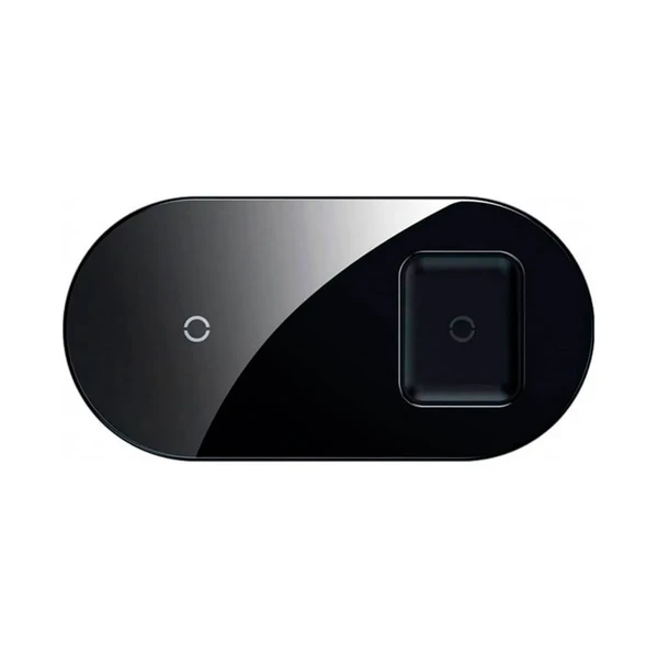 Бездротова зарядка для iPhone | AirPods | Samsung Baseus Simple 2-in-1 Pro Edition Black