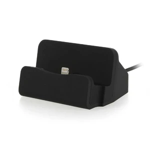 Чорна док-станція iLoungeMax для iPhone з USB кабелем 1m - Фото 2
