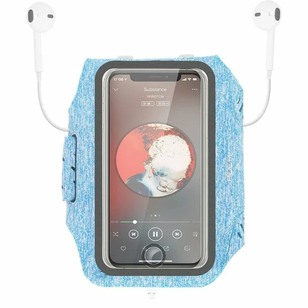 Спортивний чохол на руку Rock Fitness Armband Blue для iPhone | смартфонів до 5.5"