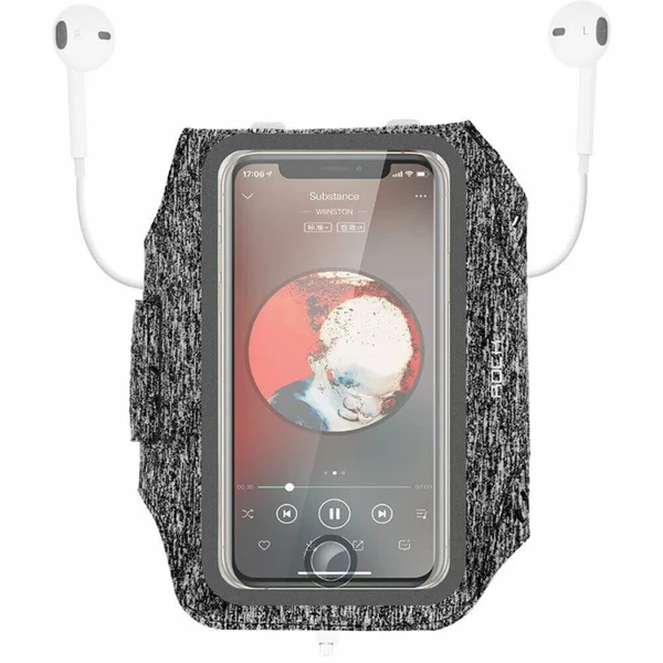 Спортивний чохол на руку Rock Fitness Armband Black для iPhone | смартфонів до 5.5"