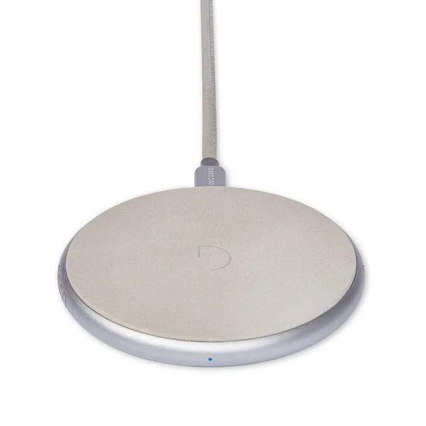 Бездротова зарядка для iPhone | Samsung Decoded FastPad Wireless Charger Grey | Silver