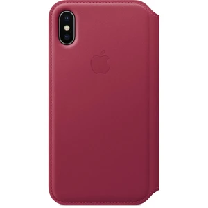 Кожаный чехол-книжка Apple Leather Folio Berry (MQRX2) для iPhone X | XS - Фото 3