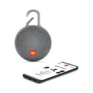 Водонепроникна колонка JBL Clip 3 Stone Grey - Фото 5