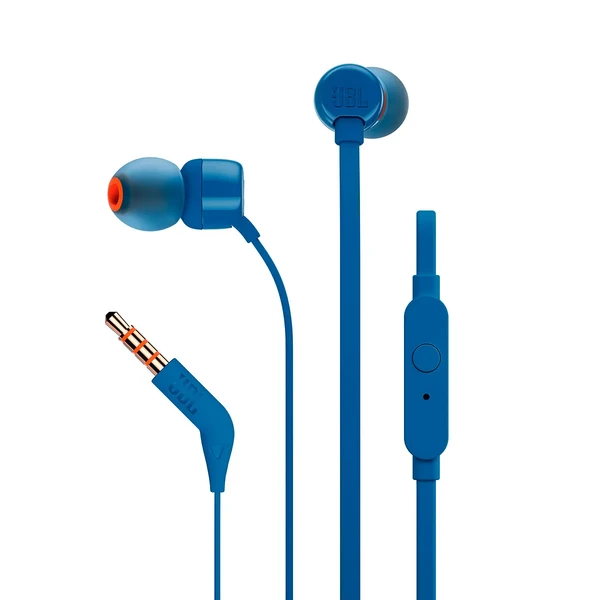 Сині дротяні навушники JBL T110 Blue